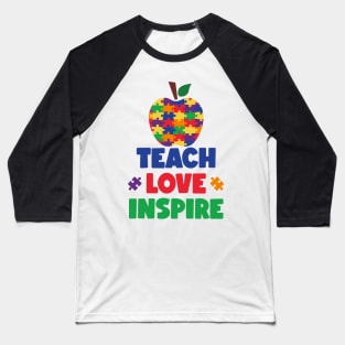 Autism Teacher Autism Awareness Gift for Birthday, Mother's Day, Thanksgiving, Christmas Baseball T-Shirt